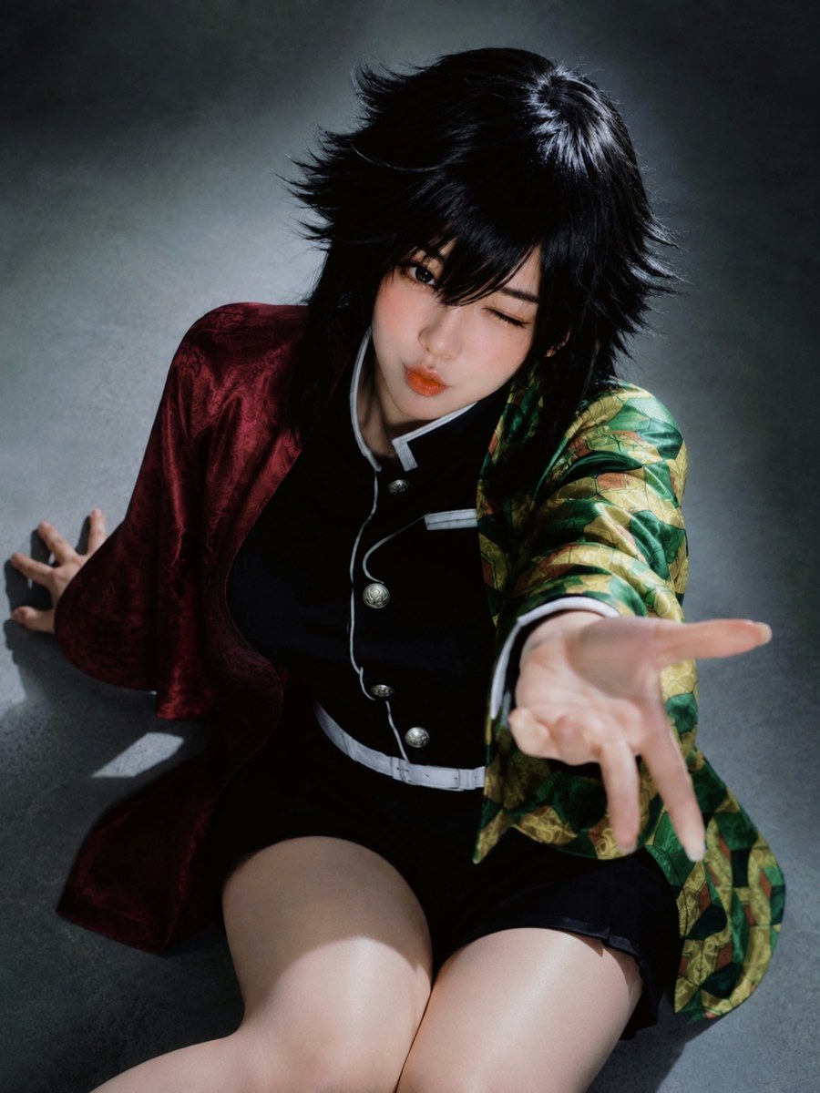 Solitary Eclipse of Tomioka — High-Angle Cosplay Portrait output 2