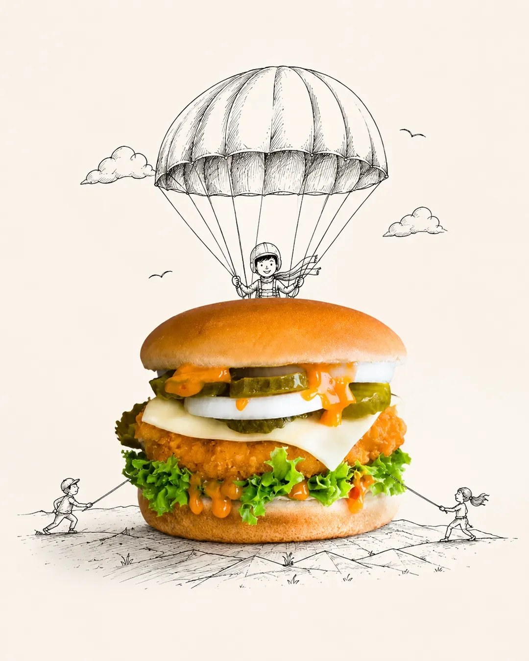 Minimalist Product Ad with Interactive Doodle
