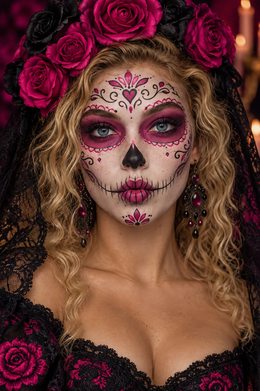 Elegant Mexican Catrina Portrait from a Reference Photo output 2