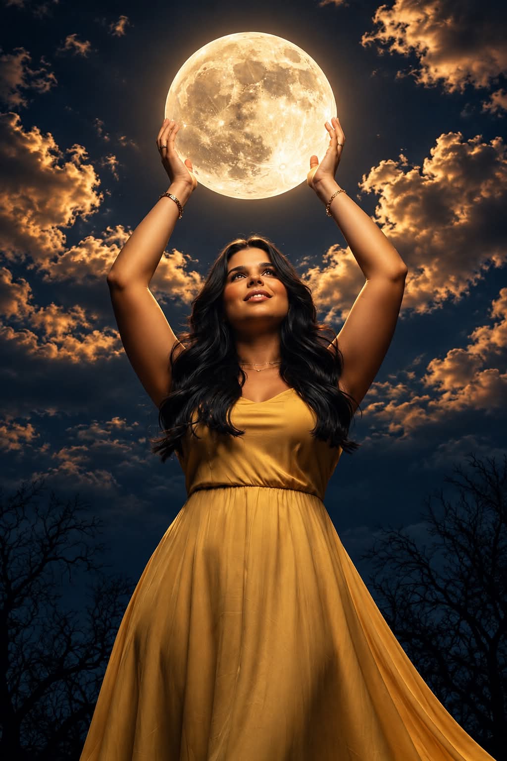 Woman Holding the Full Moon output 2