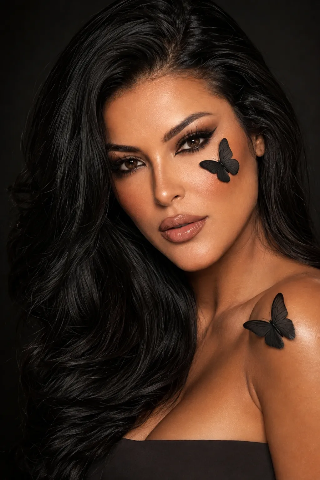 Photorealistic Butterfly Beauty Portrait output 2