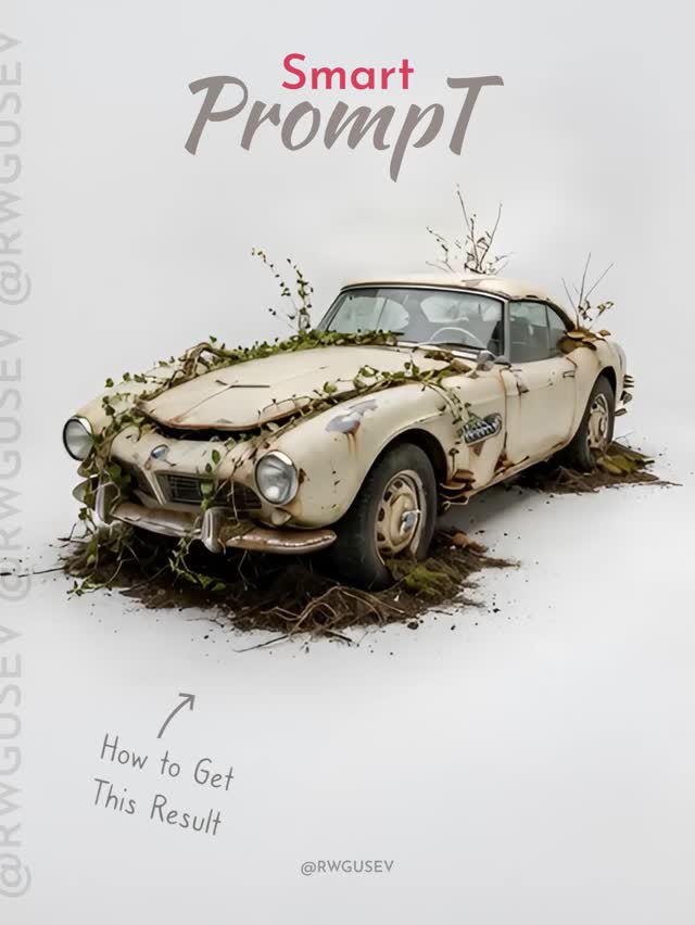 Nature Reclaims a Car — Cinematic Orbiting Approach