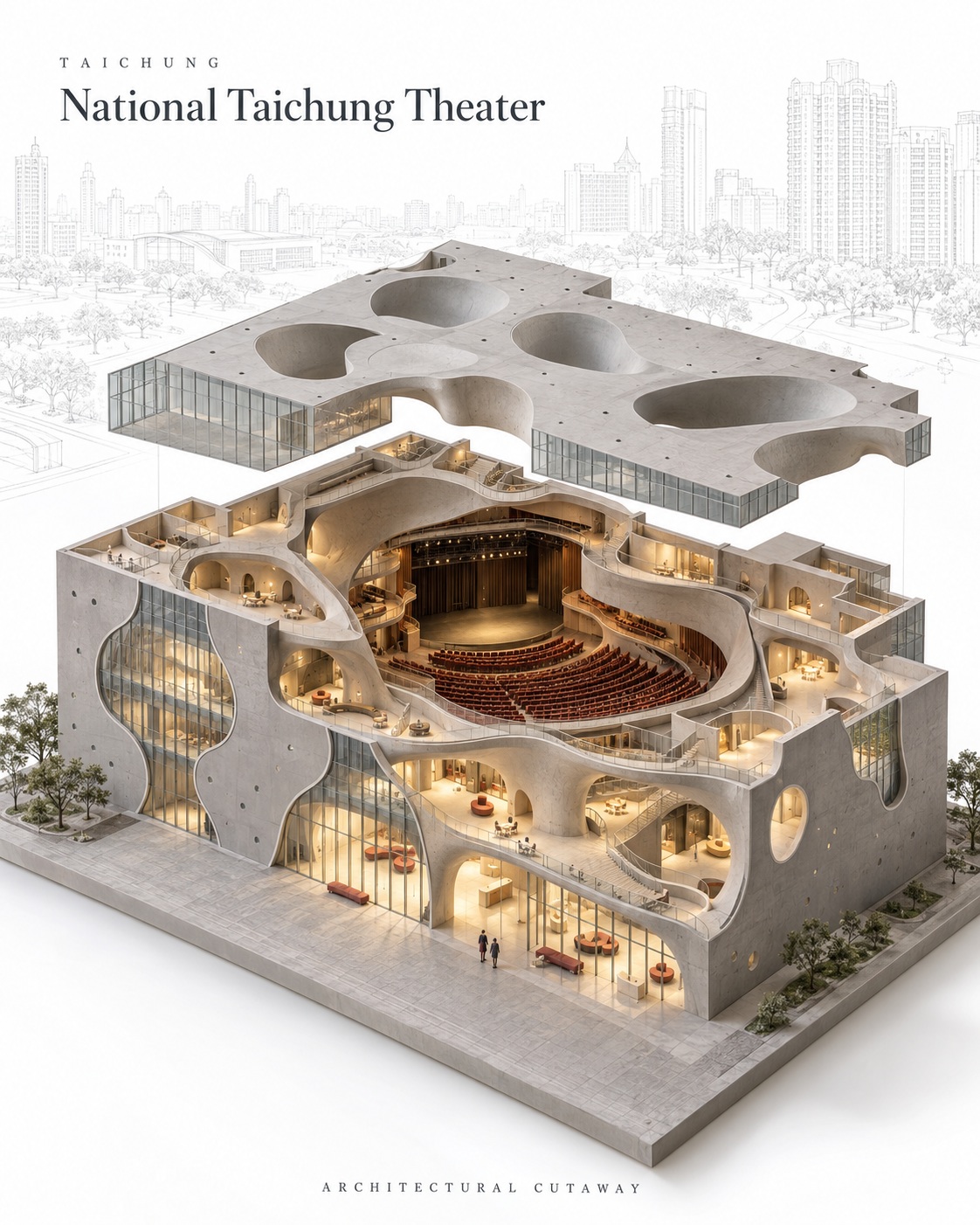 Architectural Cutaway Miniature Poster output 4