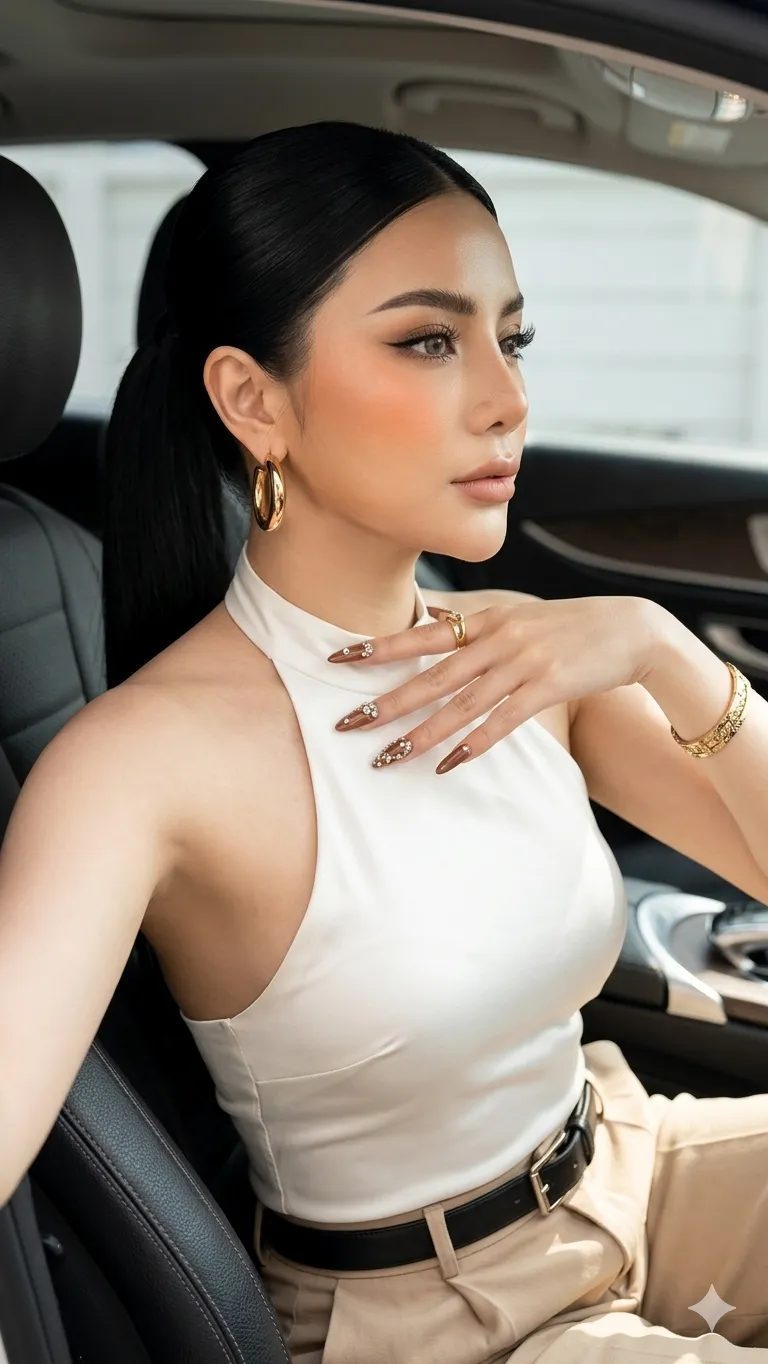 Luxury Car Fashion Portrait