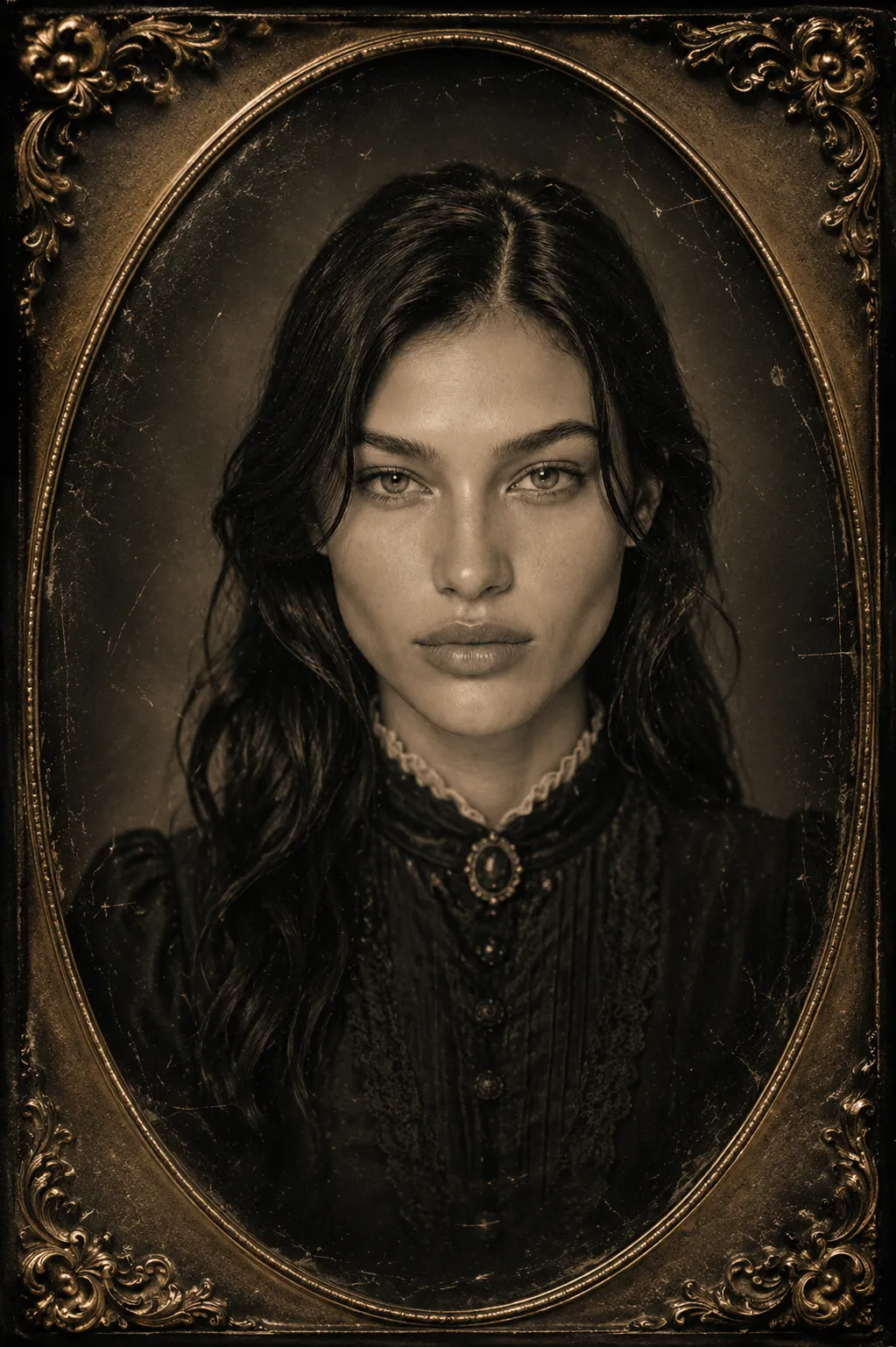Victorian Daguerreotype Portrait from a Photo output 5