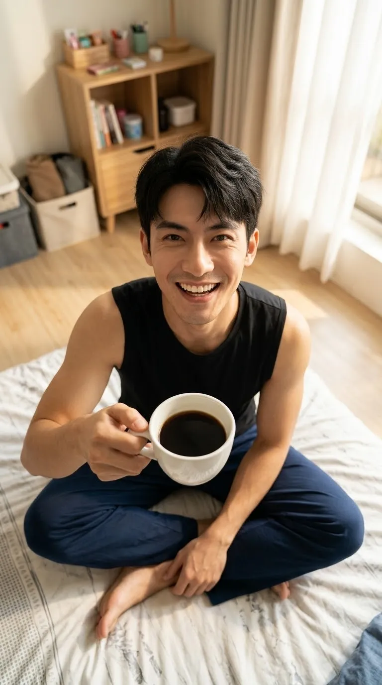 Cozy Morning Coffee Portrait