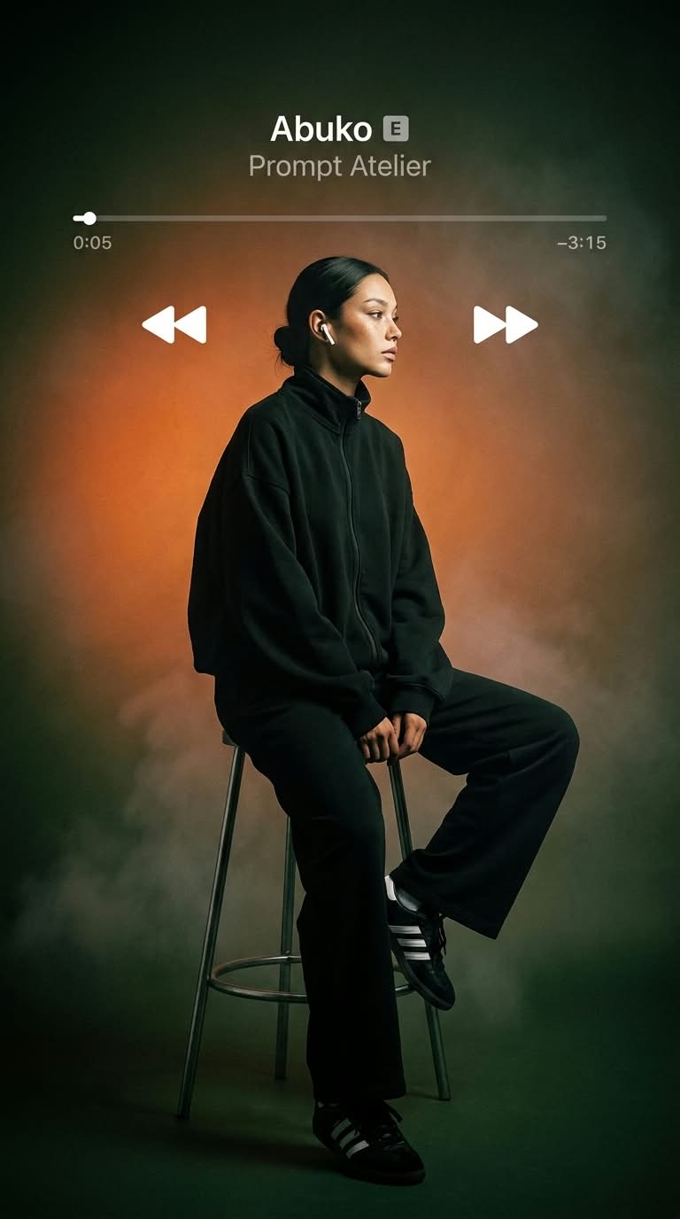 Surreal Minimalist Album-Cover Portrait output 2