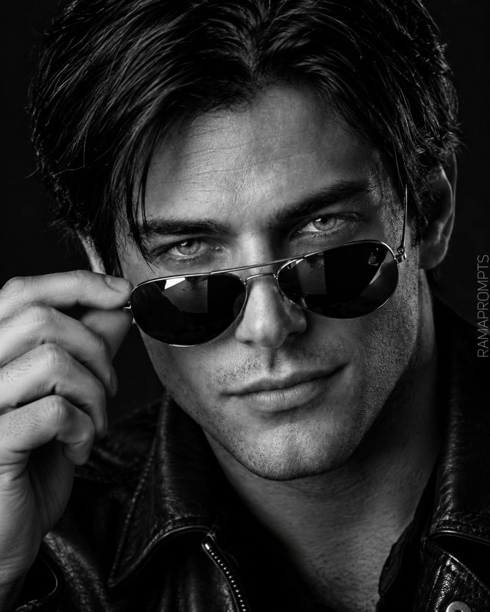 Cinematic Black-and-White Editorial Portrait of a Man