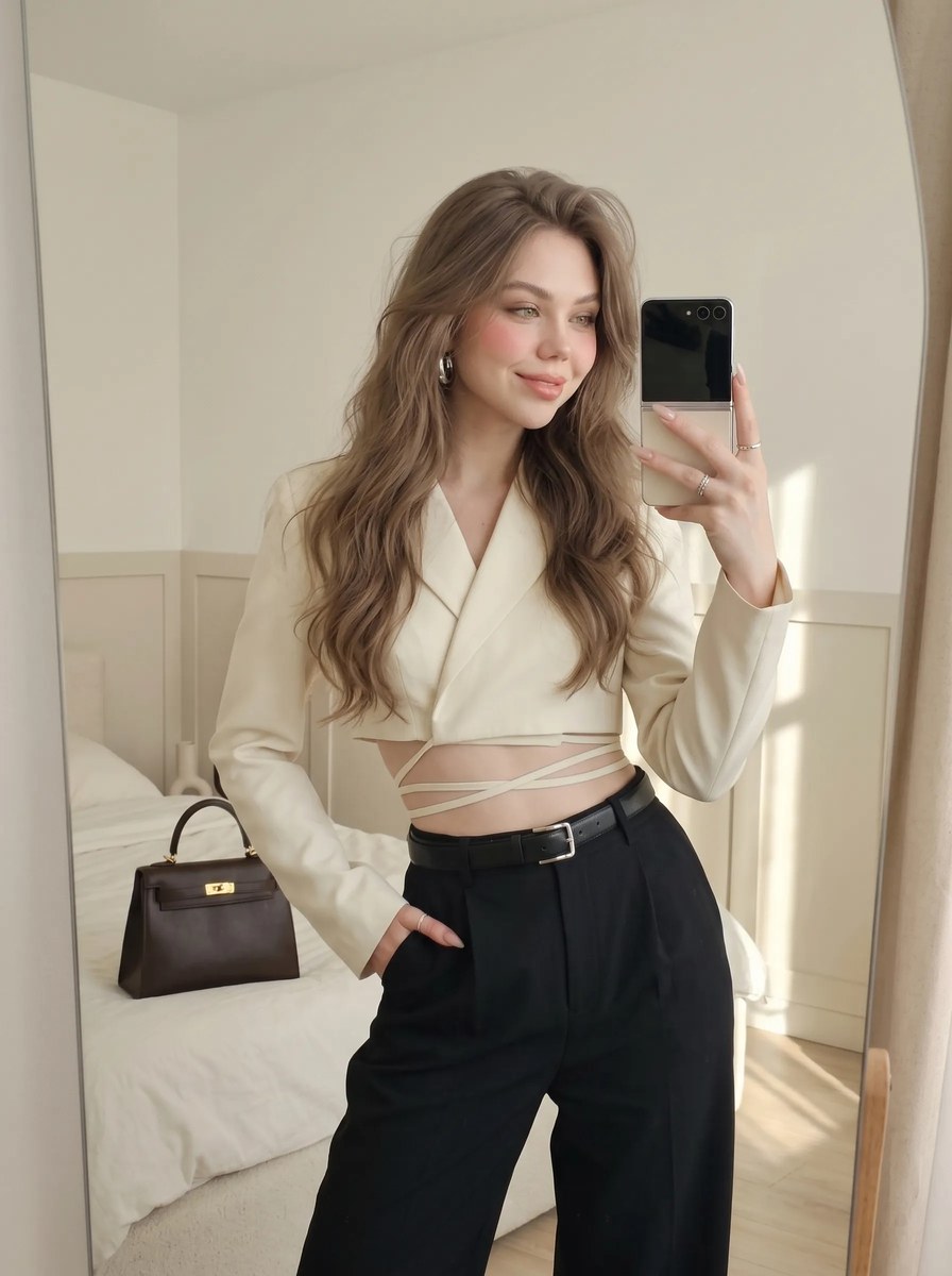 Quiet-Luxury Mirror Selfie output 2