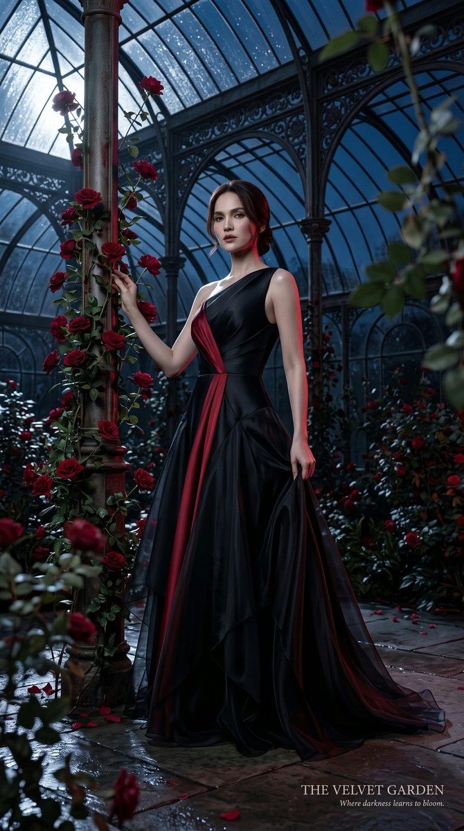 The Velvet Garden — Victorian Glasshouse Fashion Editorial output 3