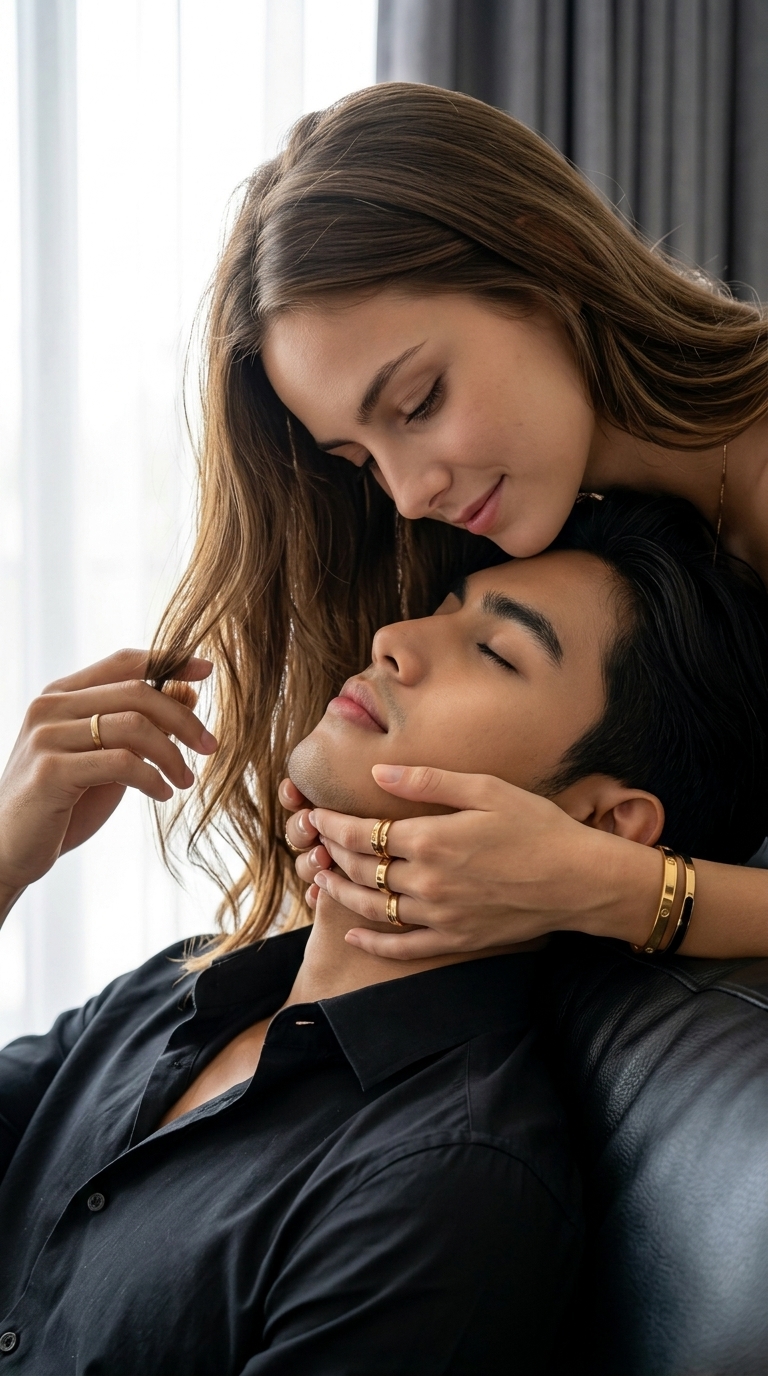 Intimate Romantic Close-Up Portrait output 2
