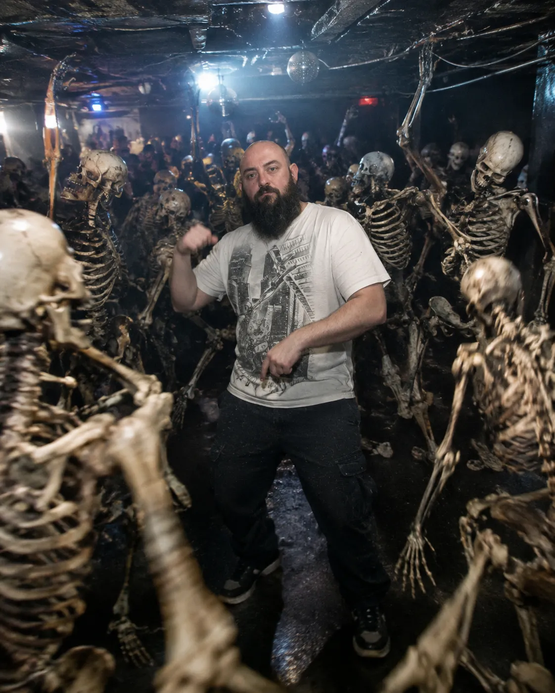 Underground Rave with Dancing Skeletons output 1