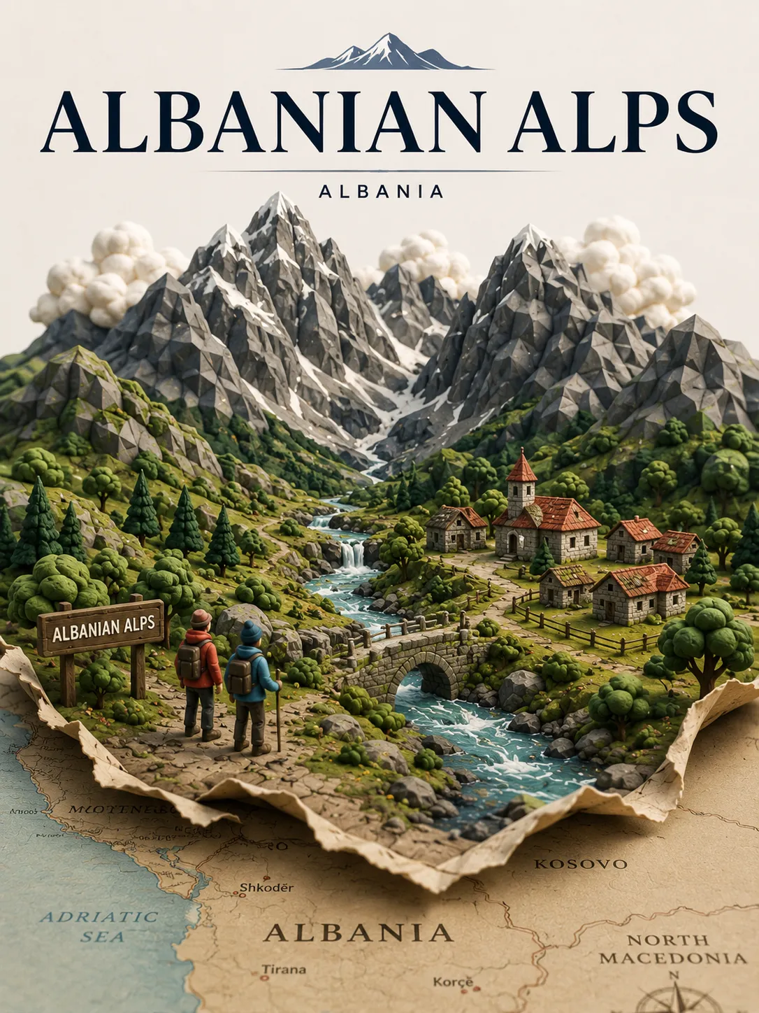 Handcrafted Miniature Travel Poster output 3