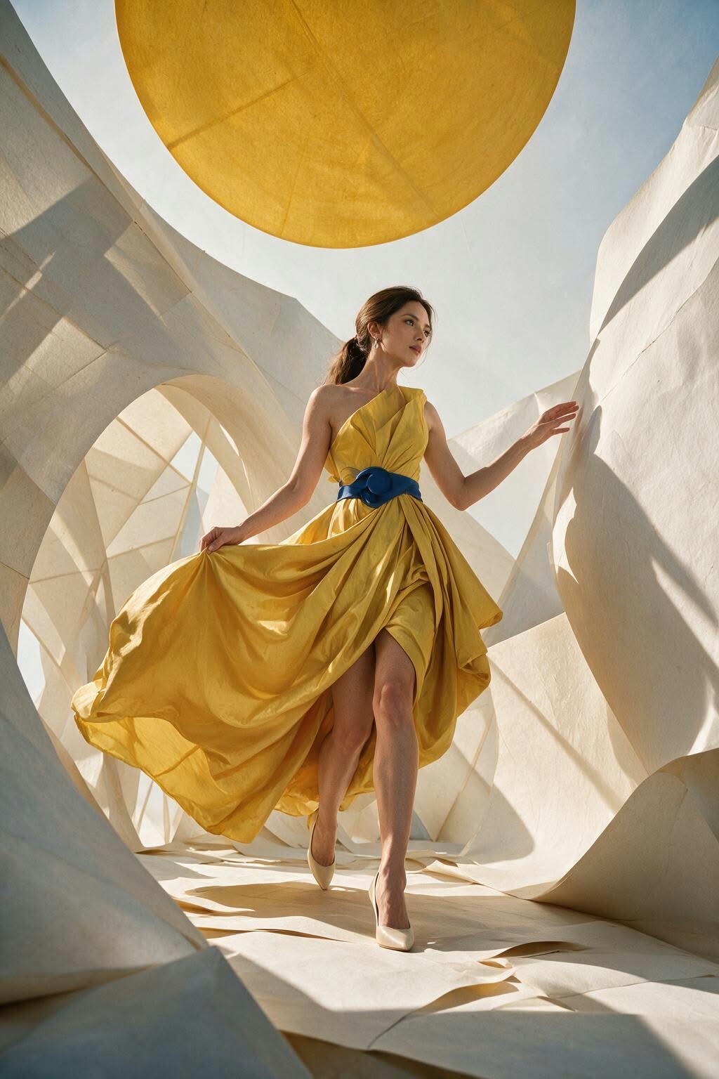The Paper Sun: Couture in a Paper-Art Installation output 2