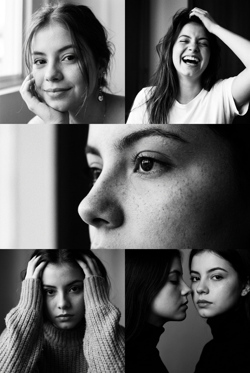 Chiaroscuro Fine Art Portrait Collage output 1