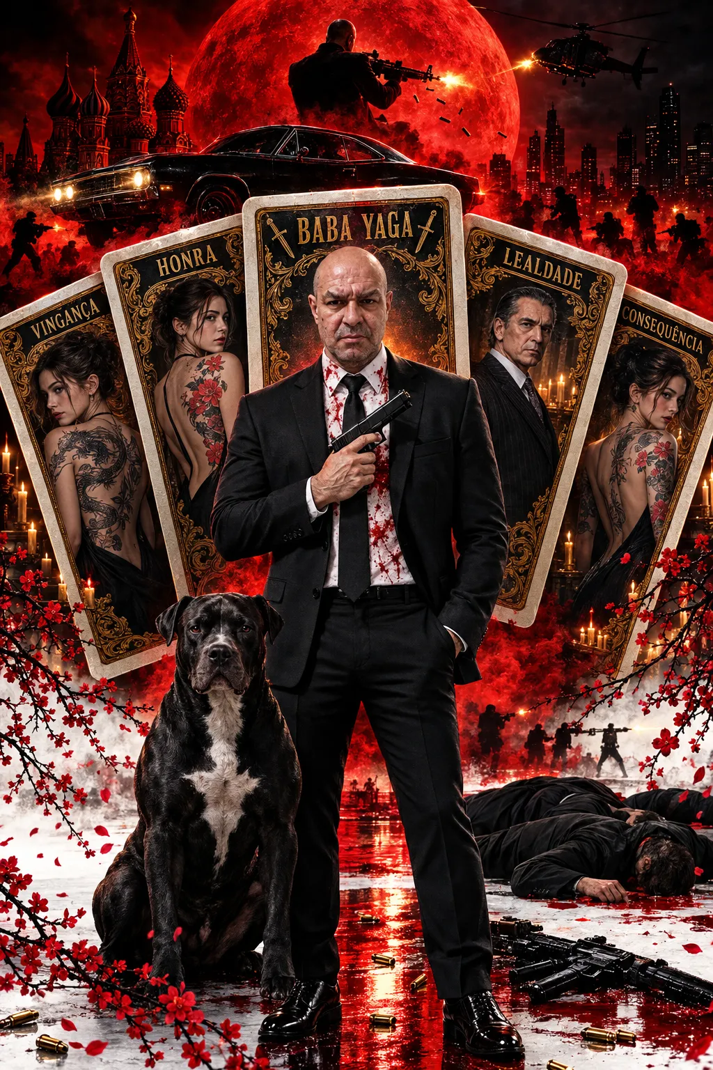 John Wick Neo-Noir Playing-Card Poster output 1