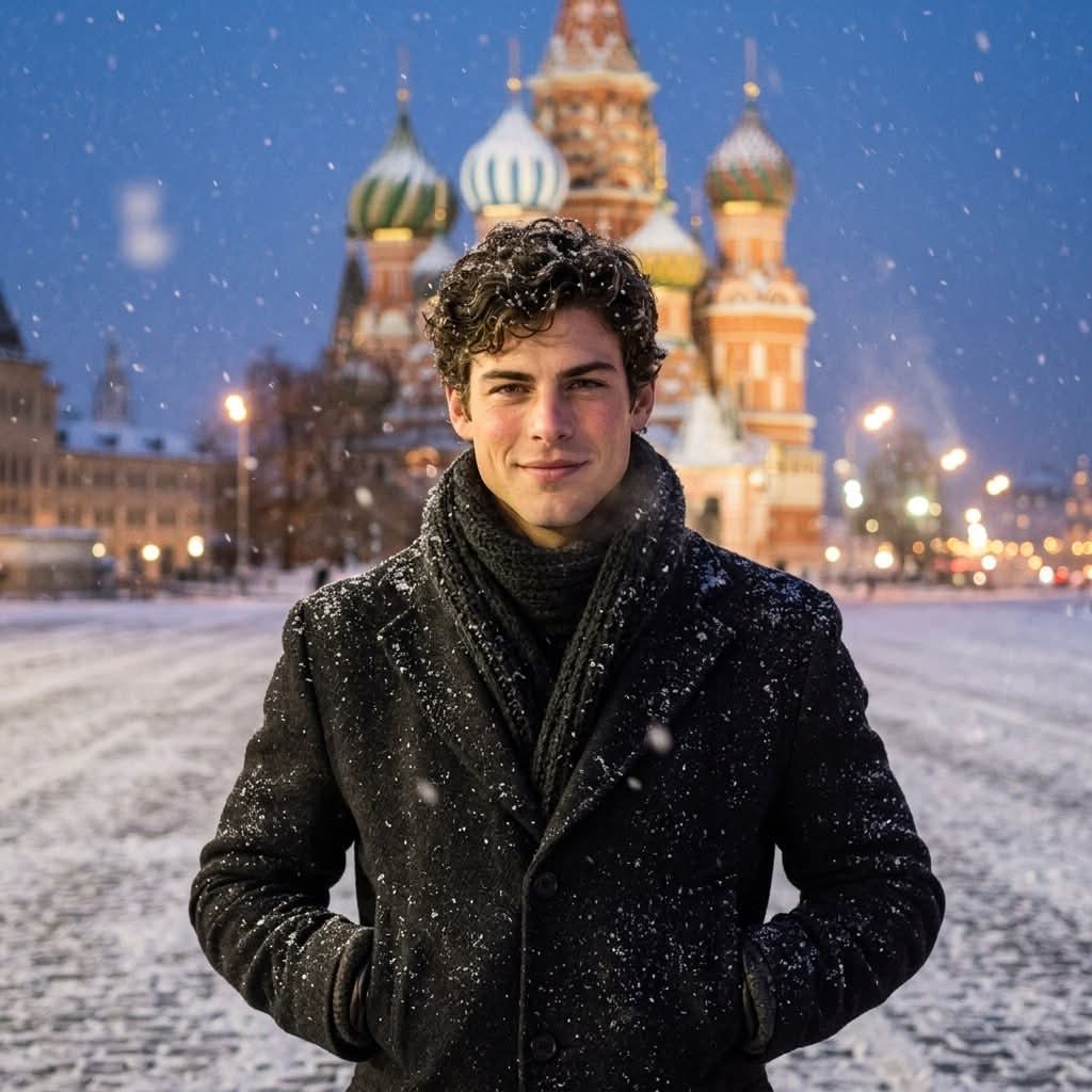 Snowfall in Red Square output 1
