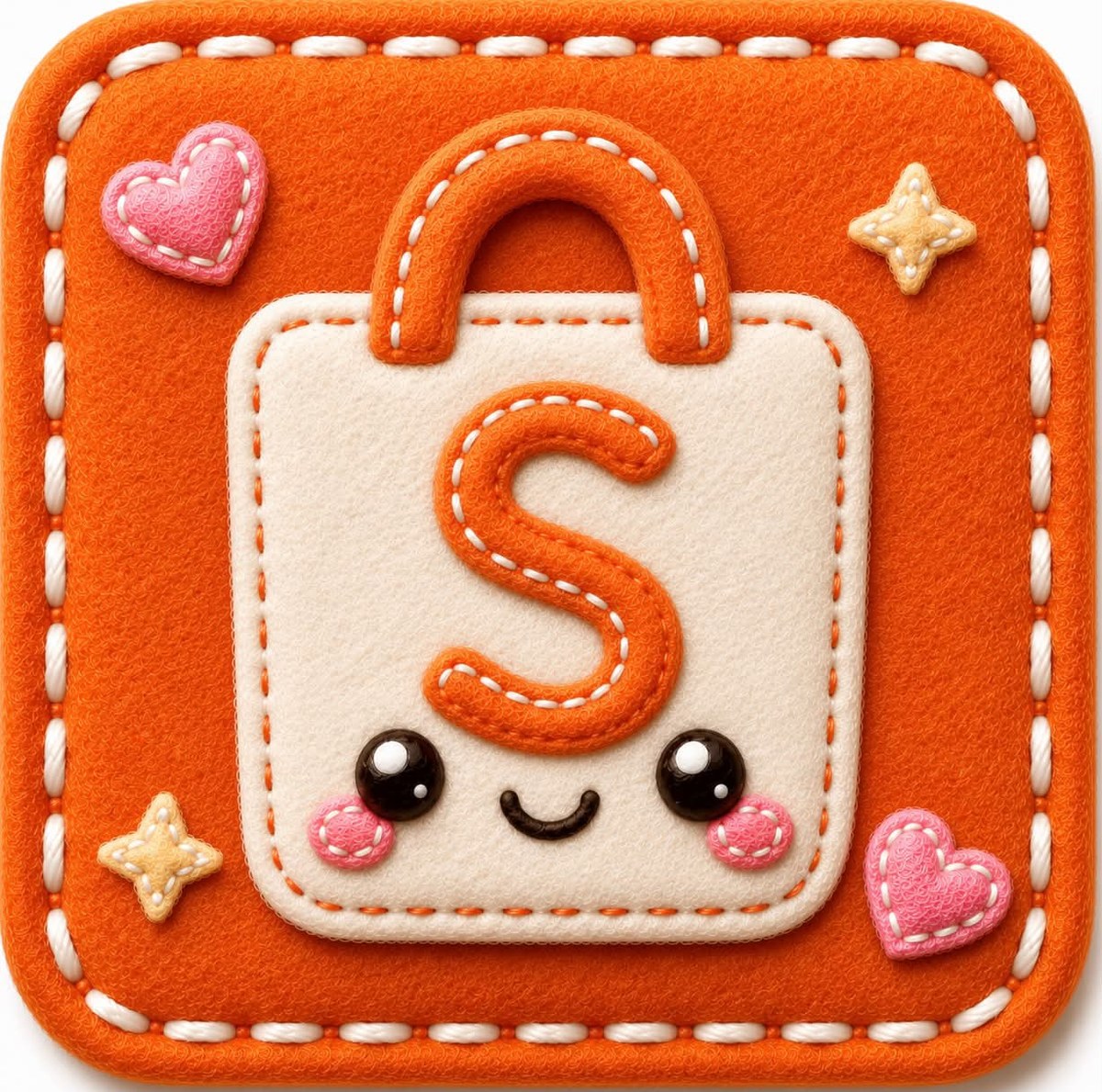 Cute Embroidered Square App Icon output 9