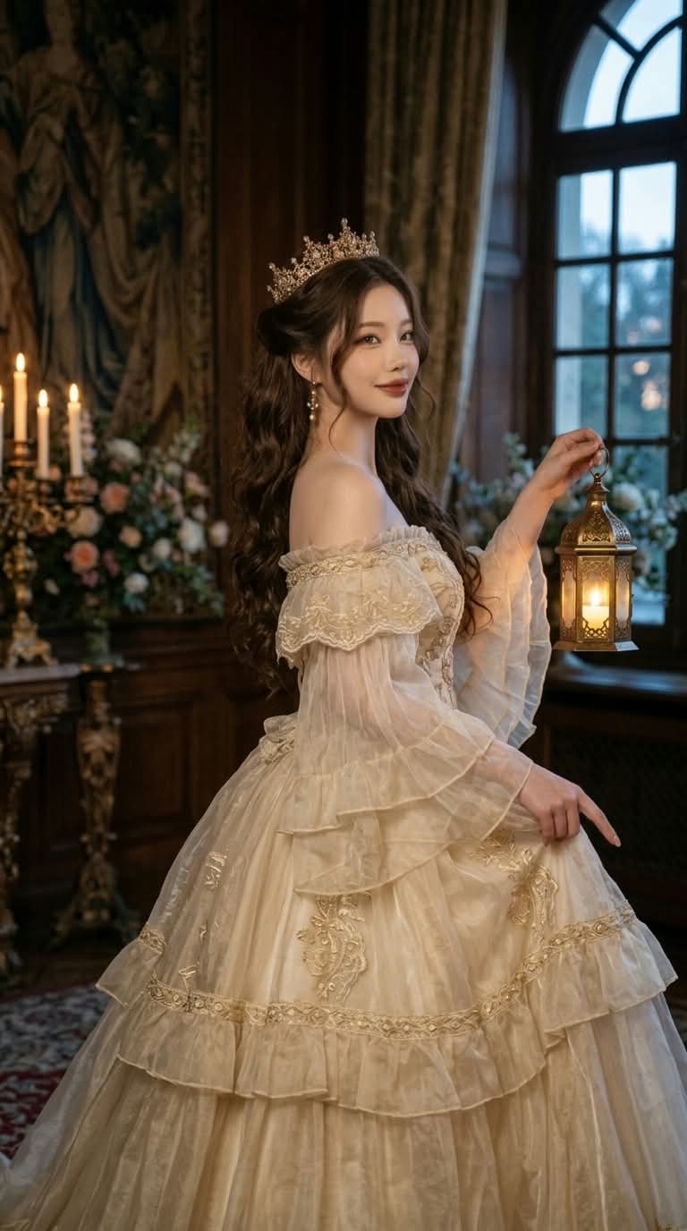 Lantern-Lit Princess Portrait output 4