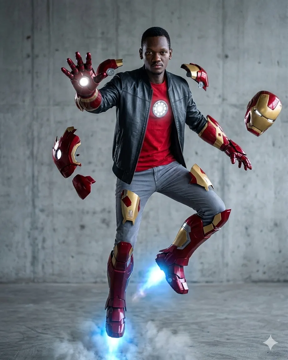 Iron Man-Style Mark Armor Suit-Up Portrait