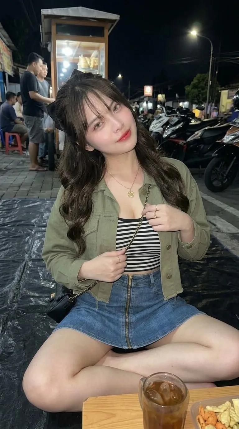 Direct-Flash Street-Food Night Portrait output 4