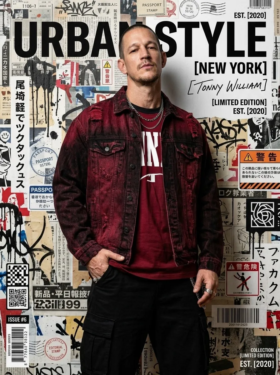 Japanese Street-Fashion Editorial Cover Poster output 5