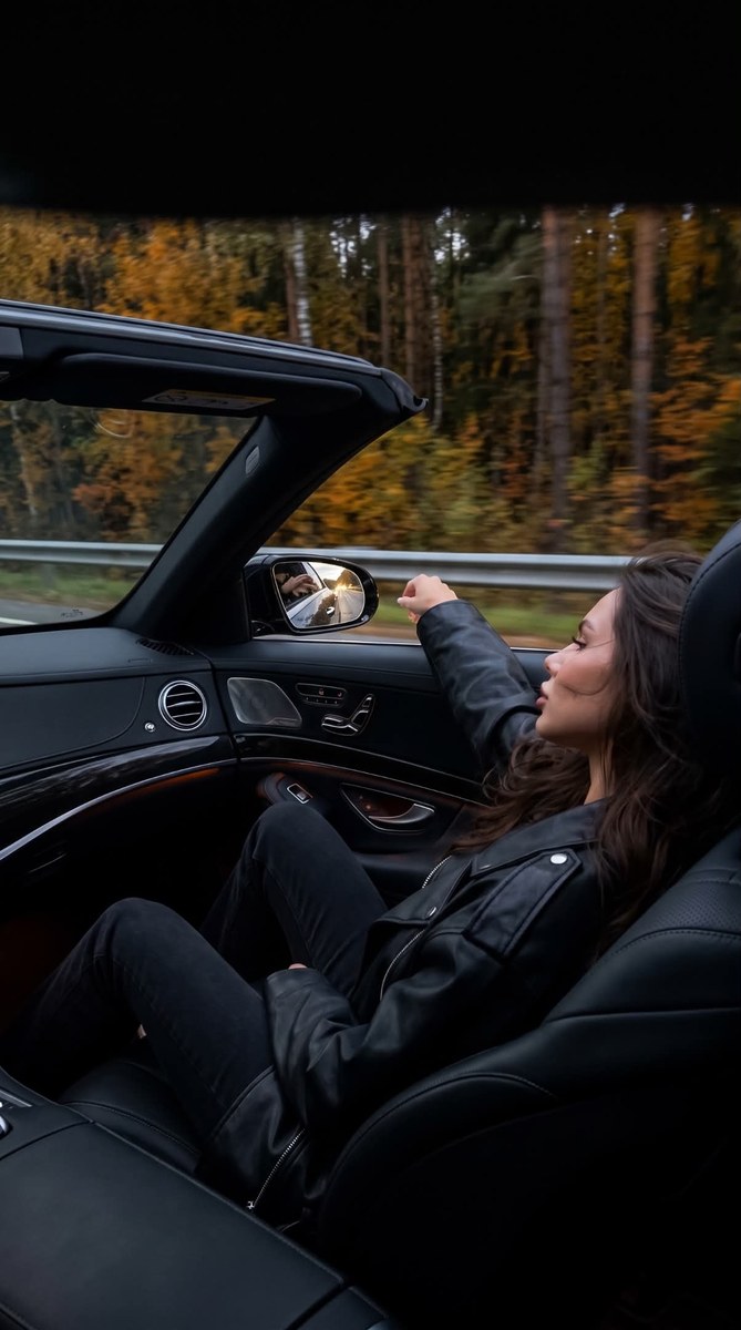 Atmospheric Autumn Highway Photo