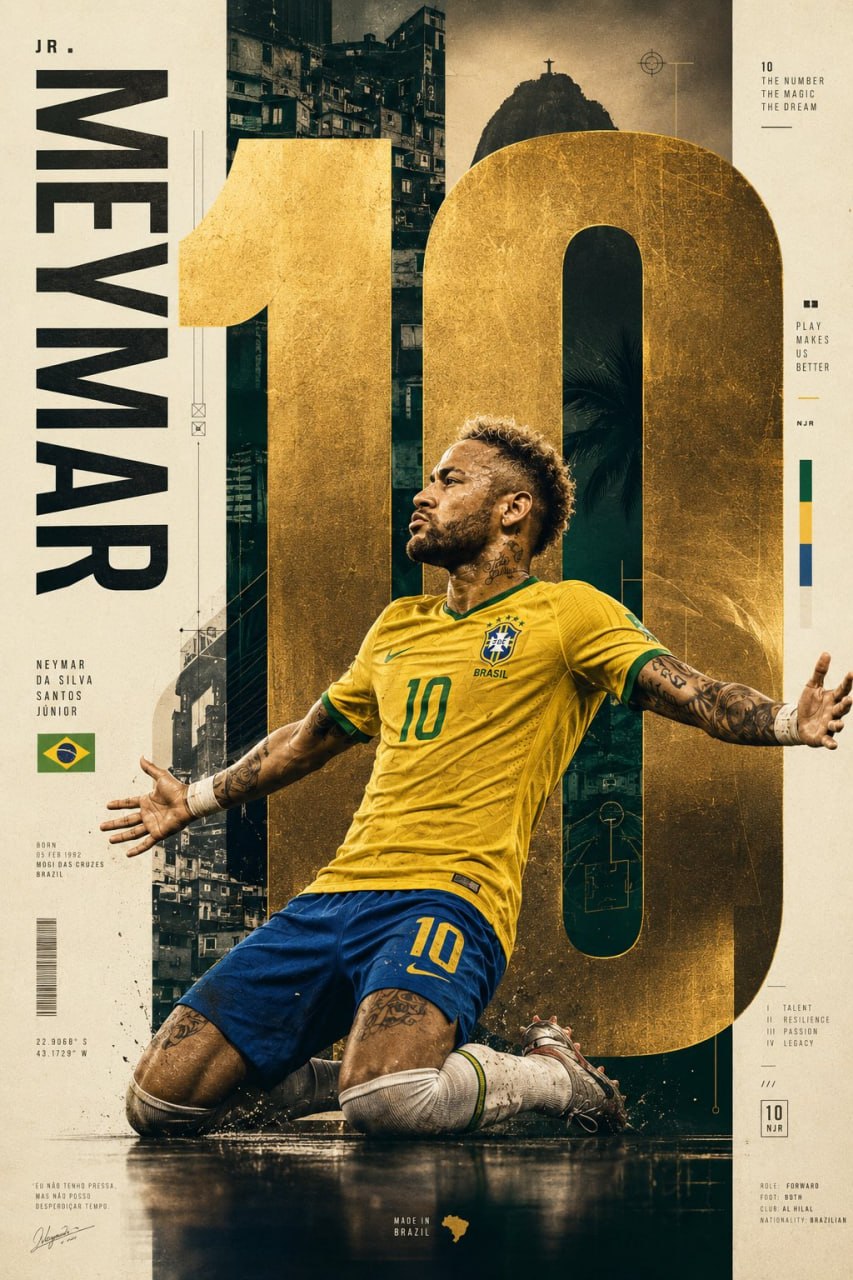 Stylish football posters in GPT Image