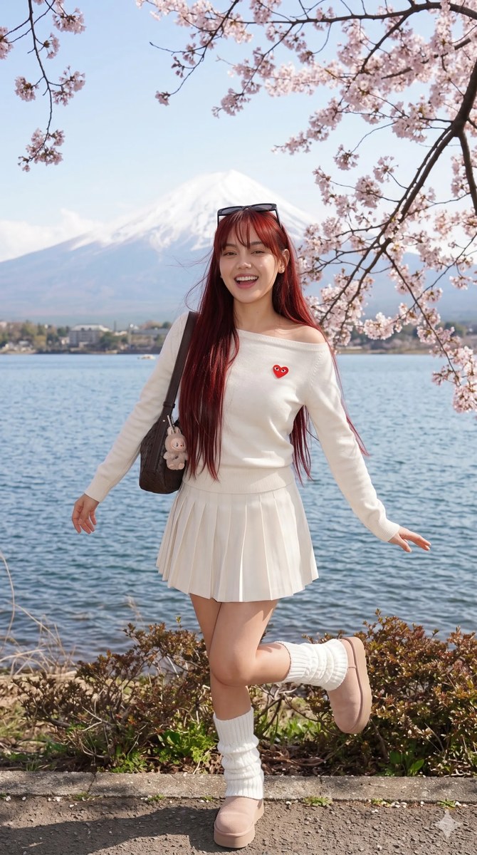Sakura Season Portrait at Lake Kawaguchi output 4