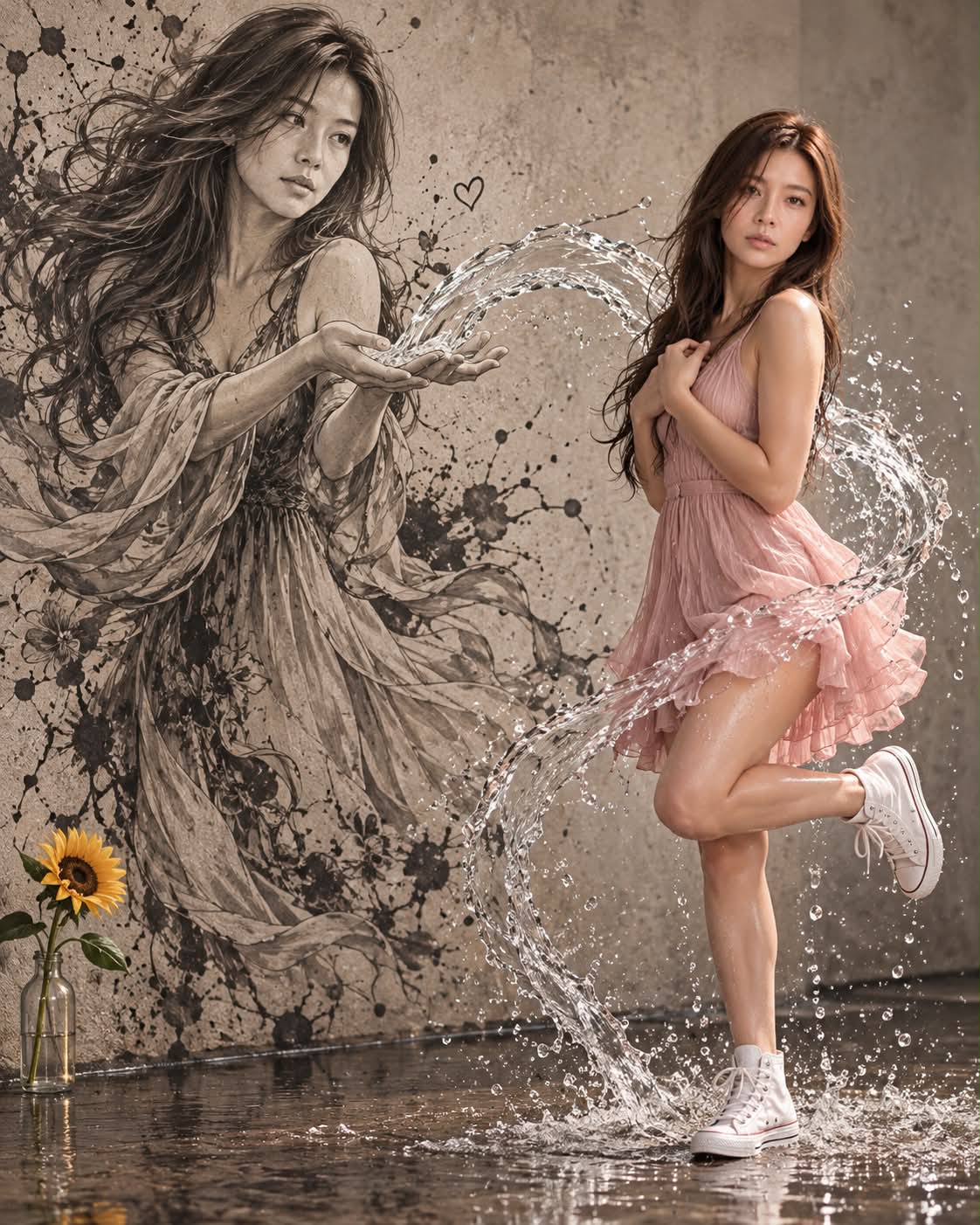 The Drawing Comes to Life: Fine-Art Portrait output 1