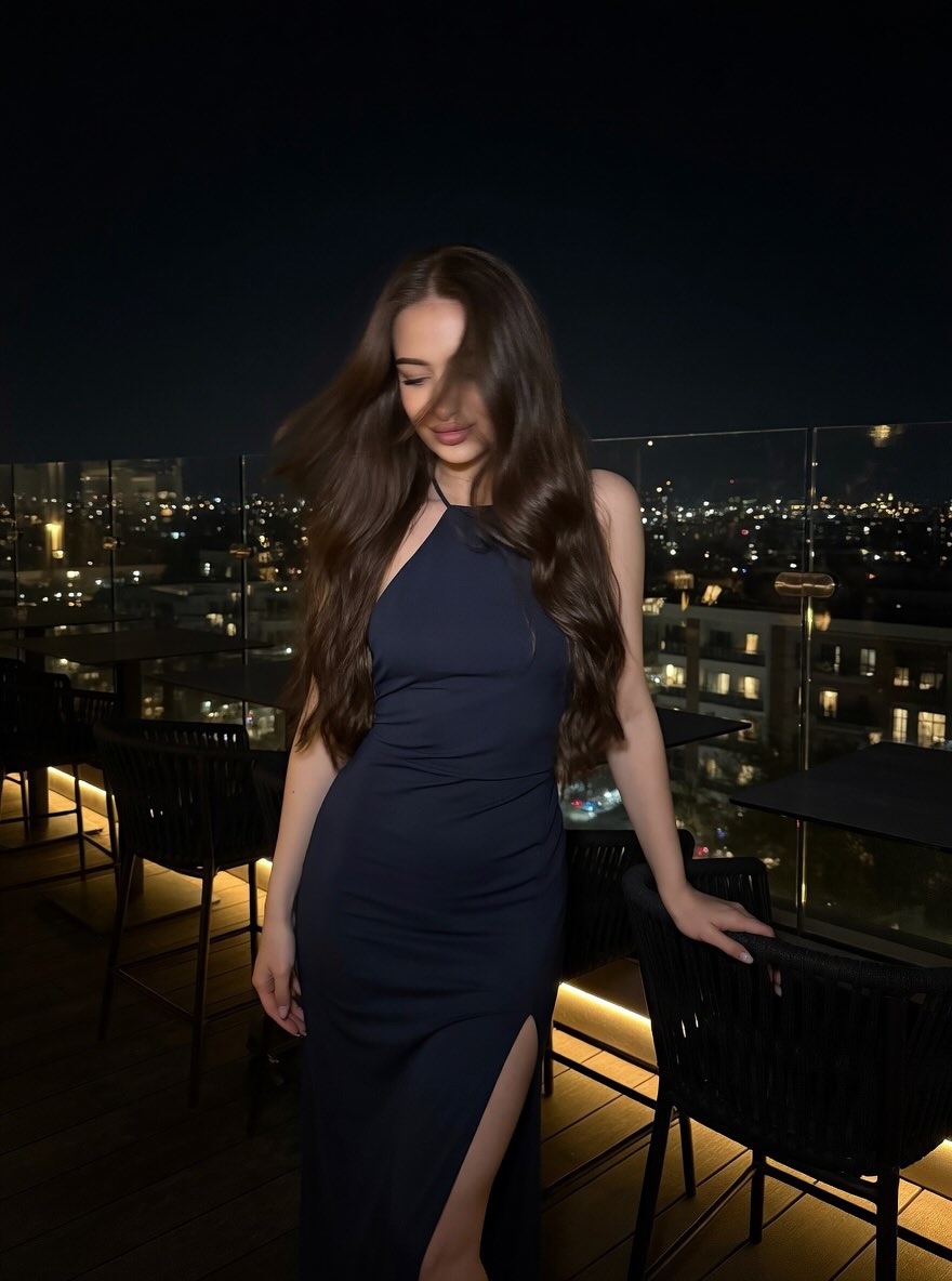 Photorealistic Rooftop Night Fashion Portrait output 2