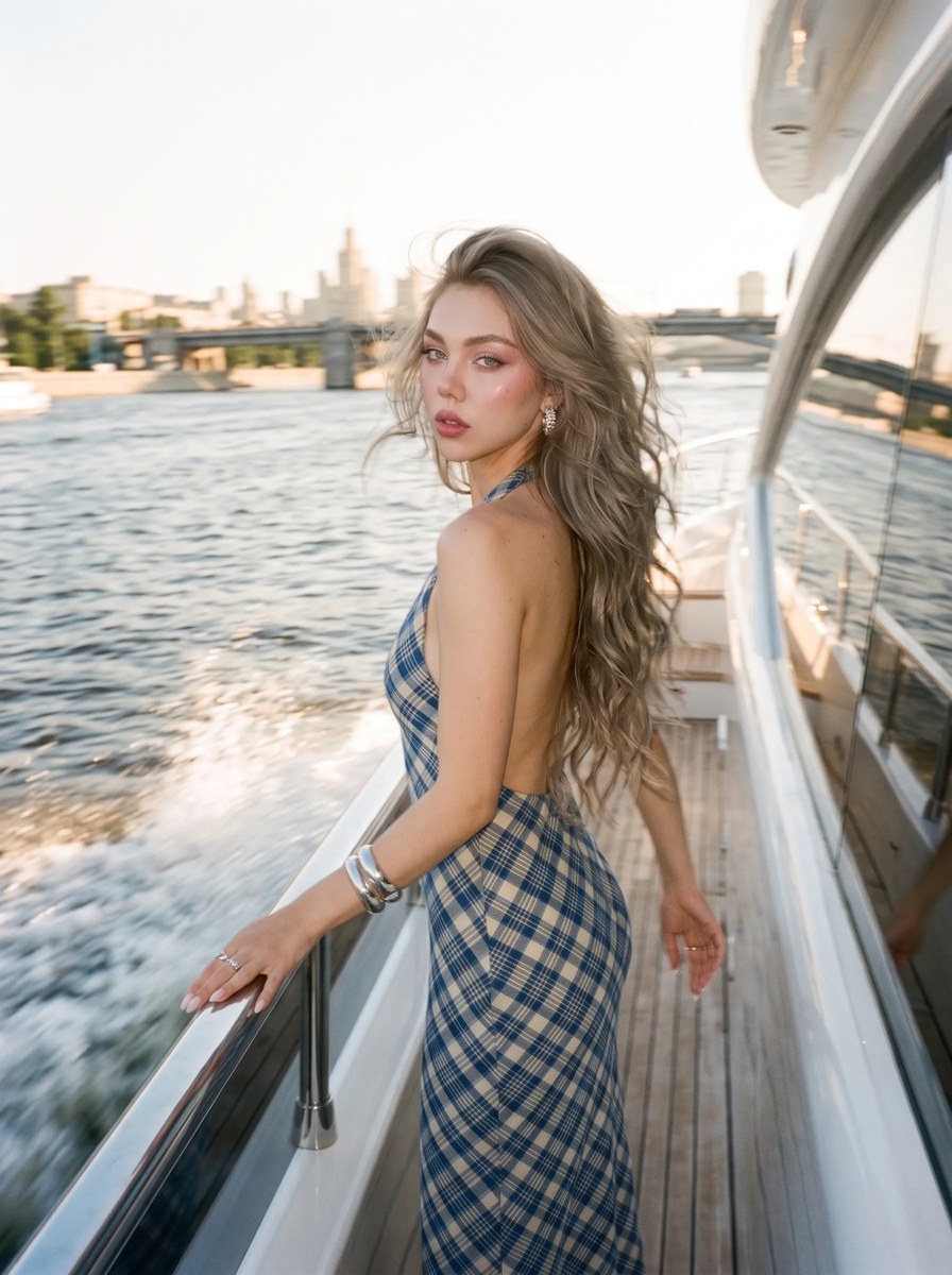 Golden-Hour Yacht Fashion Portrait output 18