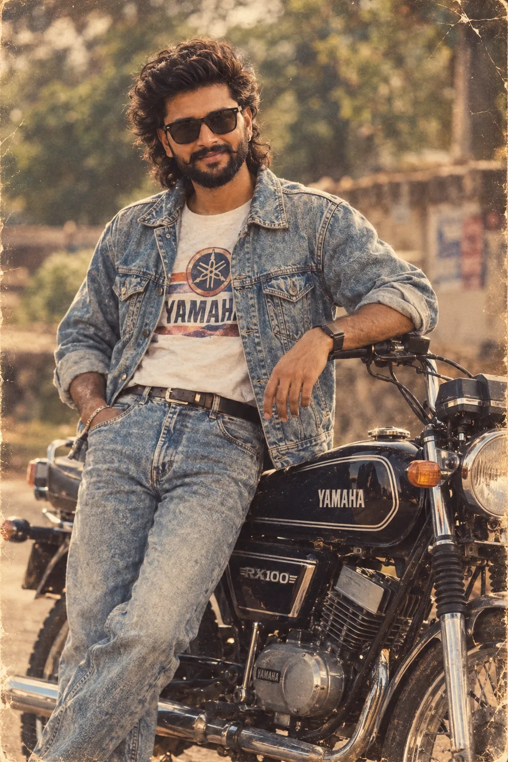 Vintage Yamaha RX100 Portrait