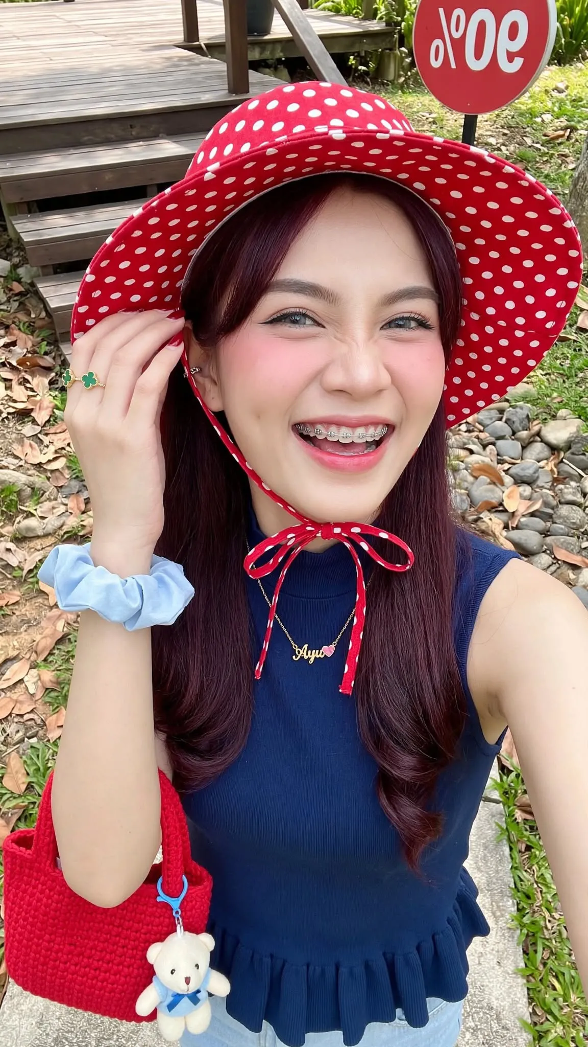 Polka-Dot Pop Outdoor Selfie output 3