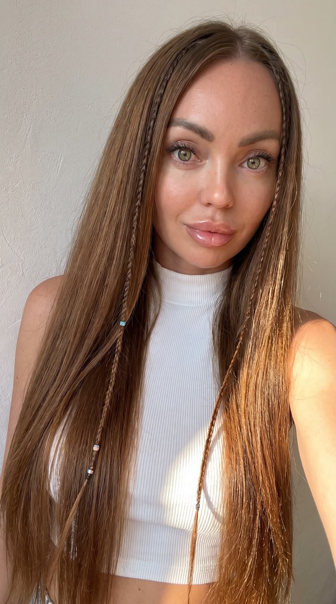 Summer Front-Camera Selfie with Long Braided Hair output 2