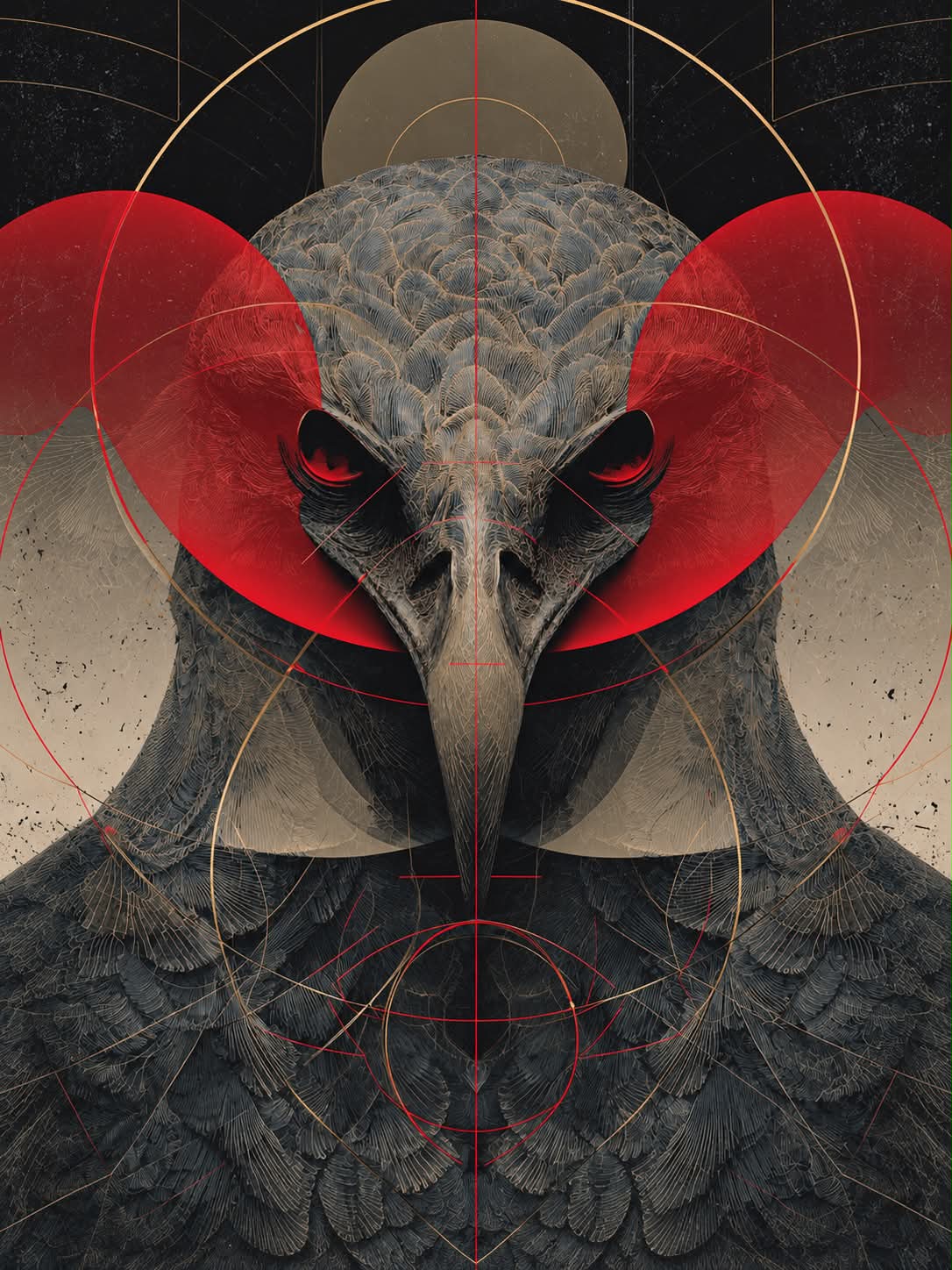 Surreal Collage Subject with Glowing Eyes output 8