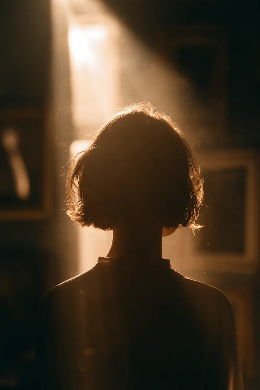 Mysterious Golden-Light Window Portrait output 4