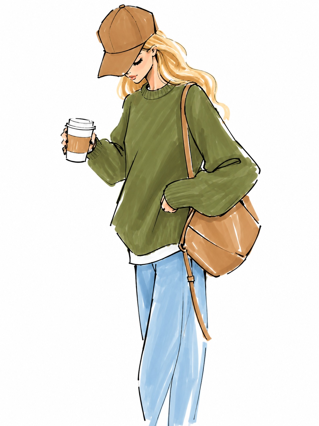Minimalist Fashion Sketch from a Photo