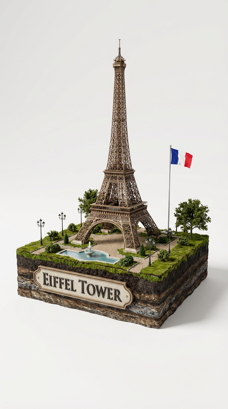 World Landmarks: Hyper-Realistic 3D Dioramas