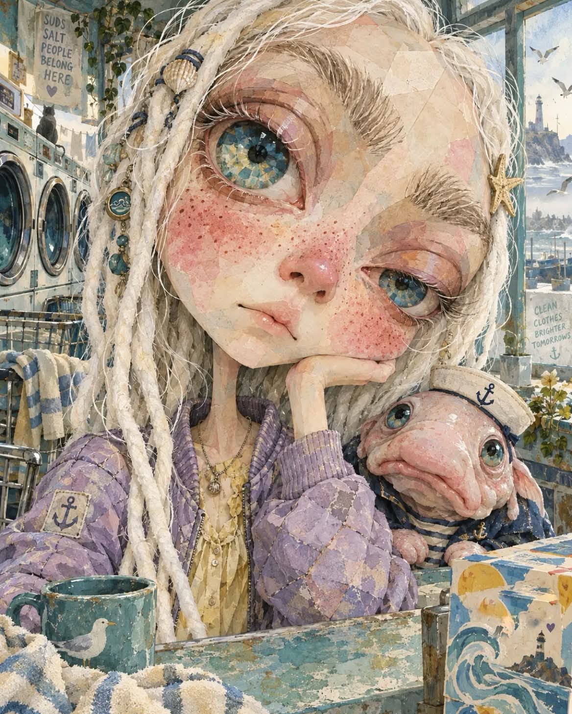 Mixed-Media Storybook Portrait with an Animal output 2