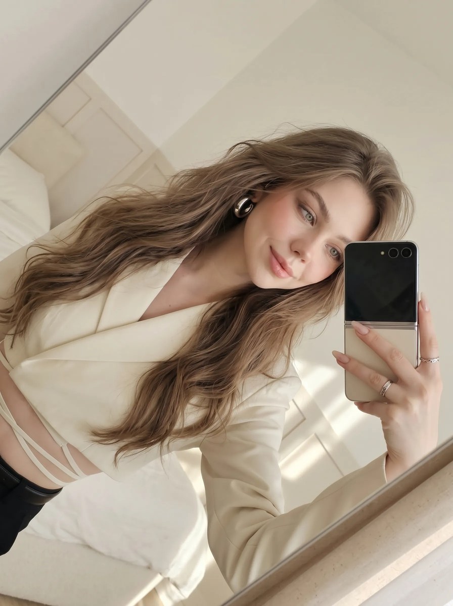 Quiet-Luxury Mirror Selfie output 12
