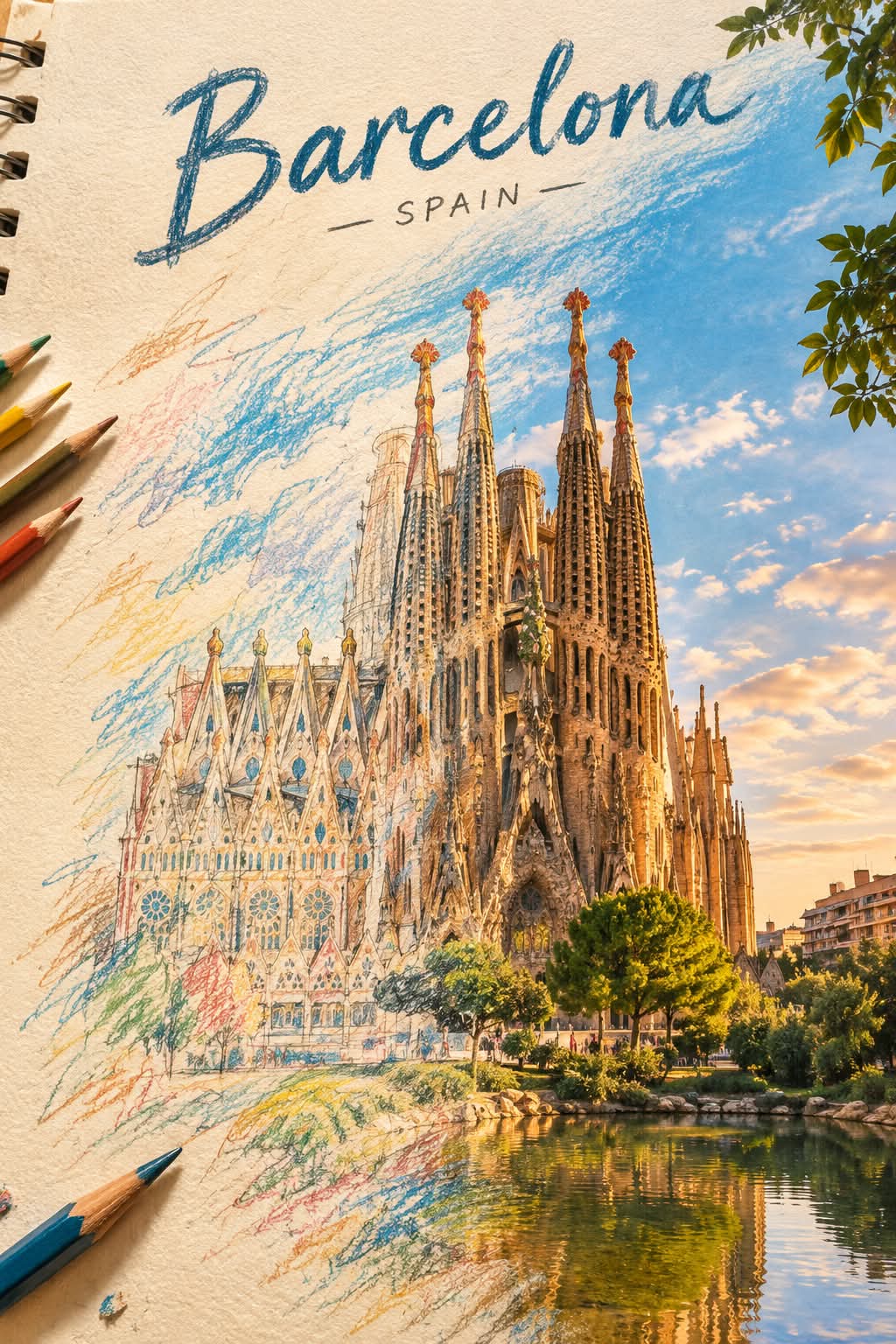 Colored-Pencil Landmark Transformation