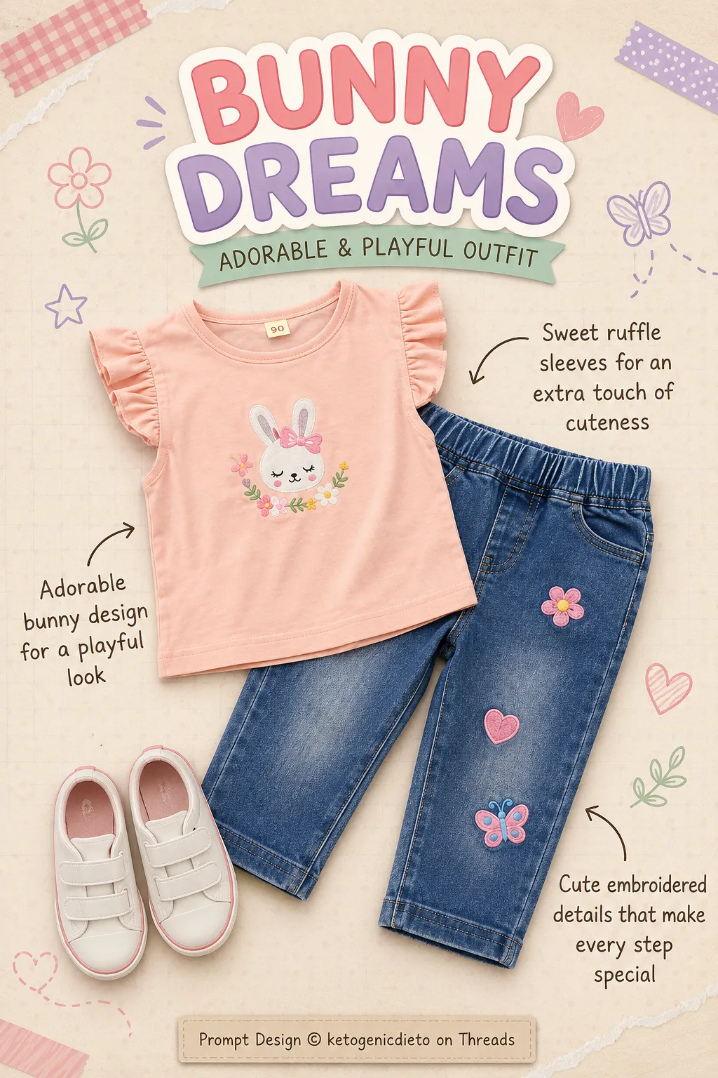 Playful Outfit Flat-Lay Infographic output 7