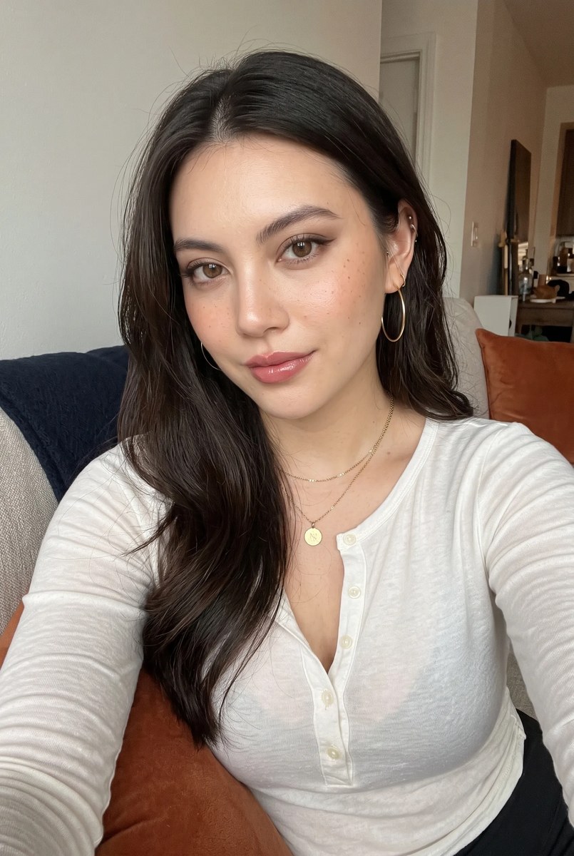 Cozy Smartphone Selfie Portrait output 1