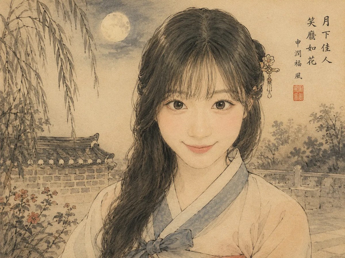 Transform a Photo into a Shin Yun-bok–Inspired Genre Painting output 3