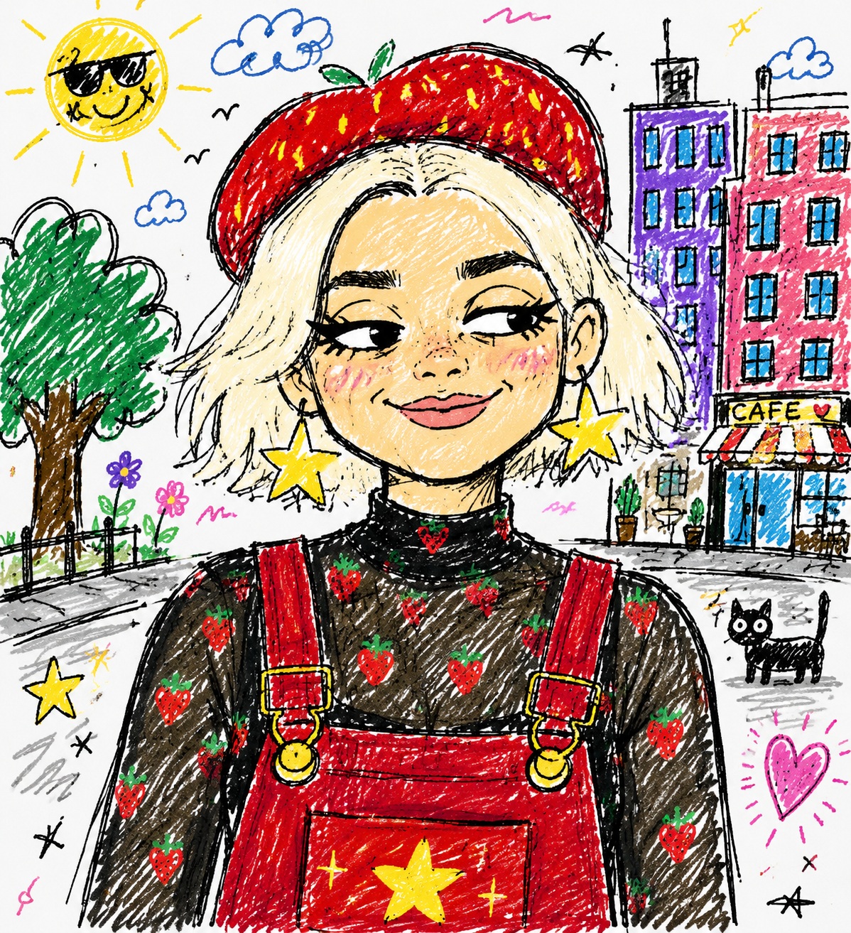 Messy Childlike Doodle Caricature output 2
