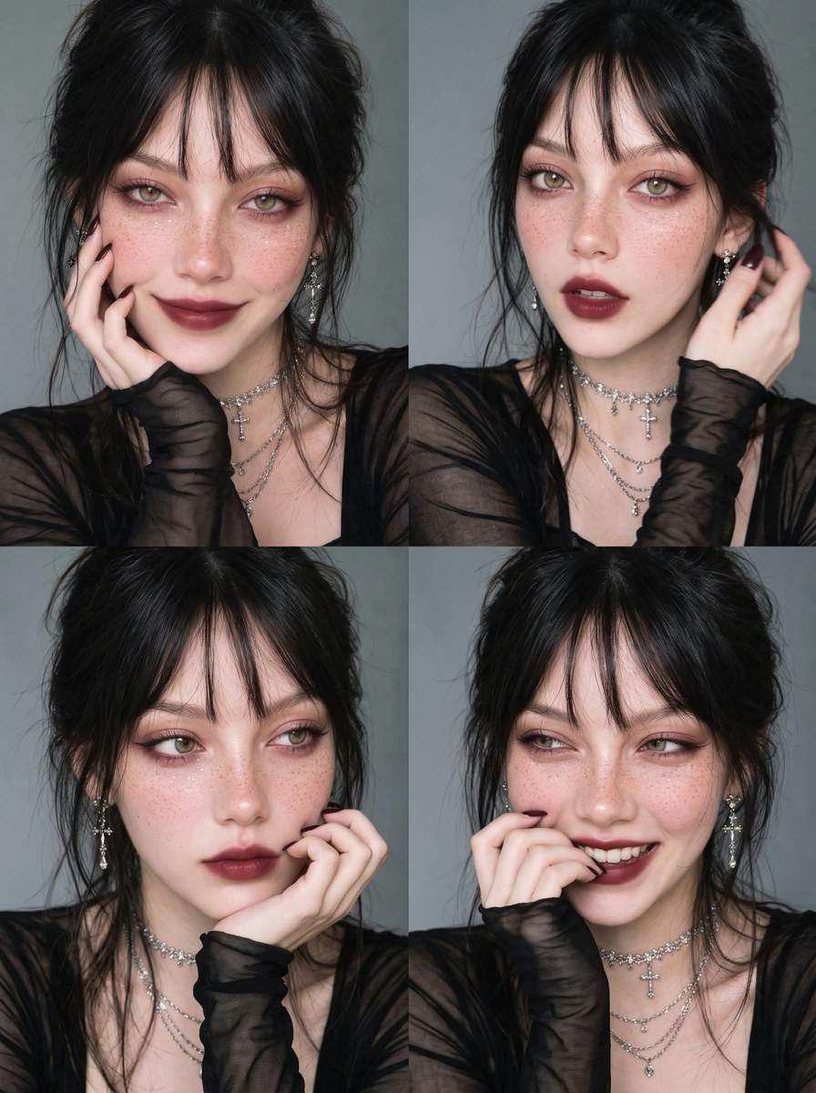 Dark Romantic Gothic Beauty Portrait output 1