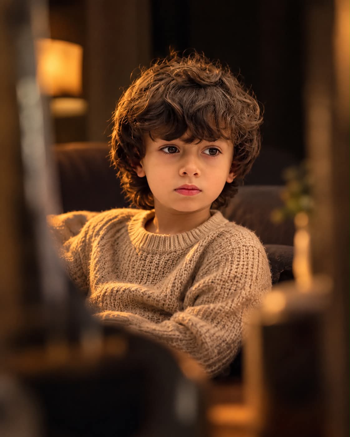Cinematic Portrait of a Four-Year-Old Boy