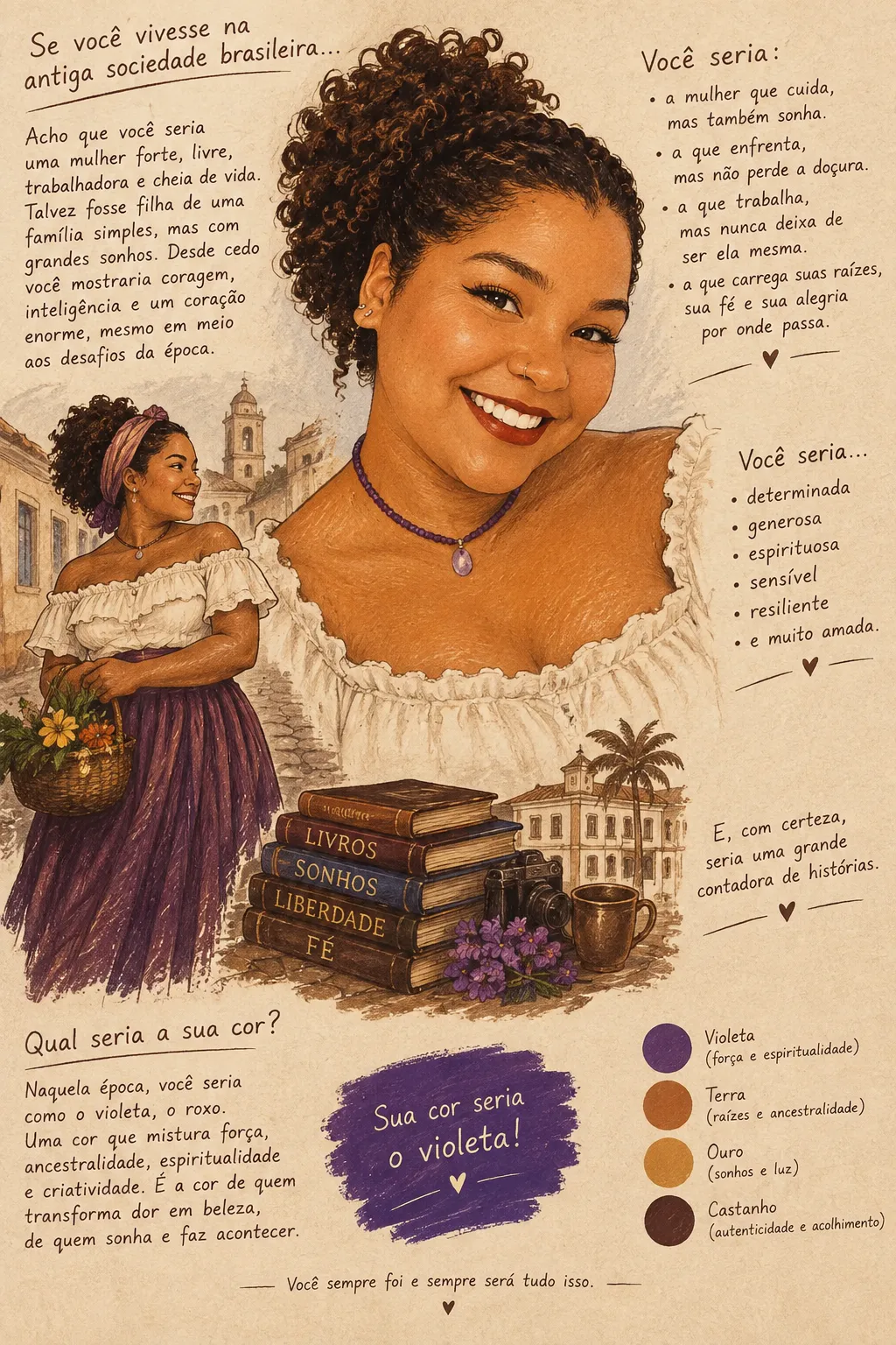 Imagine Me in an Earlier Brazilian Society
