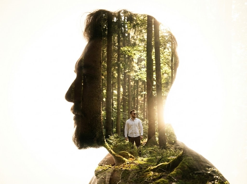 Double Exposure Portrait output 1